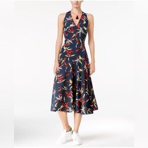 Rachel Roy Floral Drop Waist Midi Dress Sz 8​​